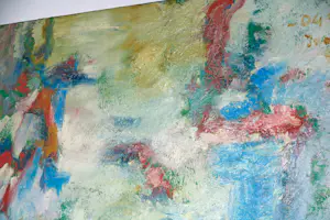 Angelos Tassopoulos - Olieverf op doek, Abstracte compositie - Zeer groot kopen? Bied vanaf 700!