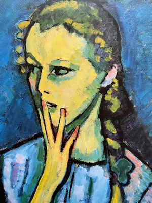 Alexej von Jawlensky - Mädchen Porträt, gesigneerd in de druk kopen? Bied vanaf 40!