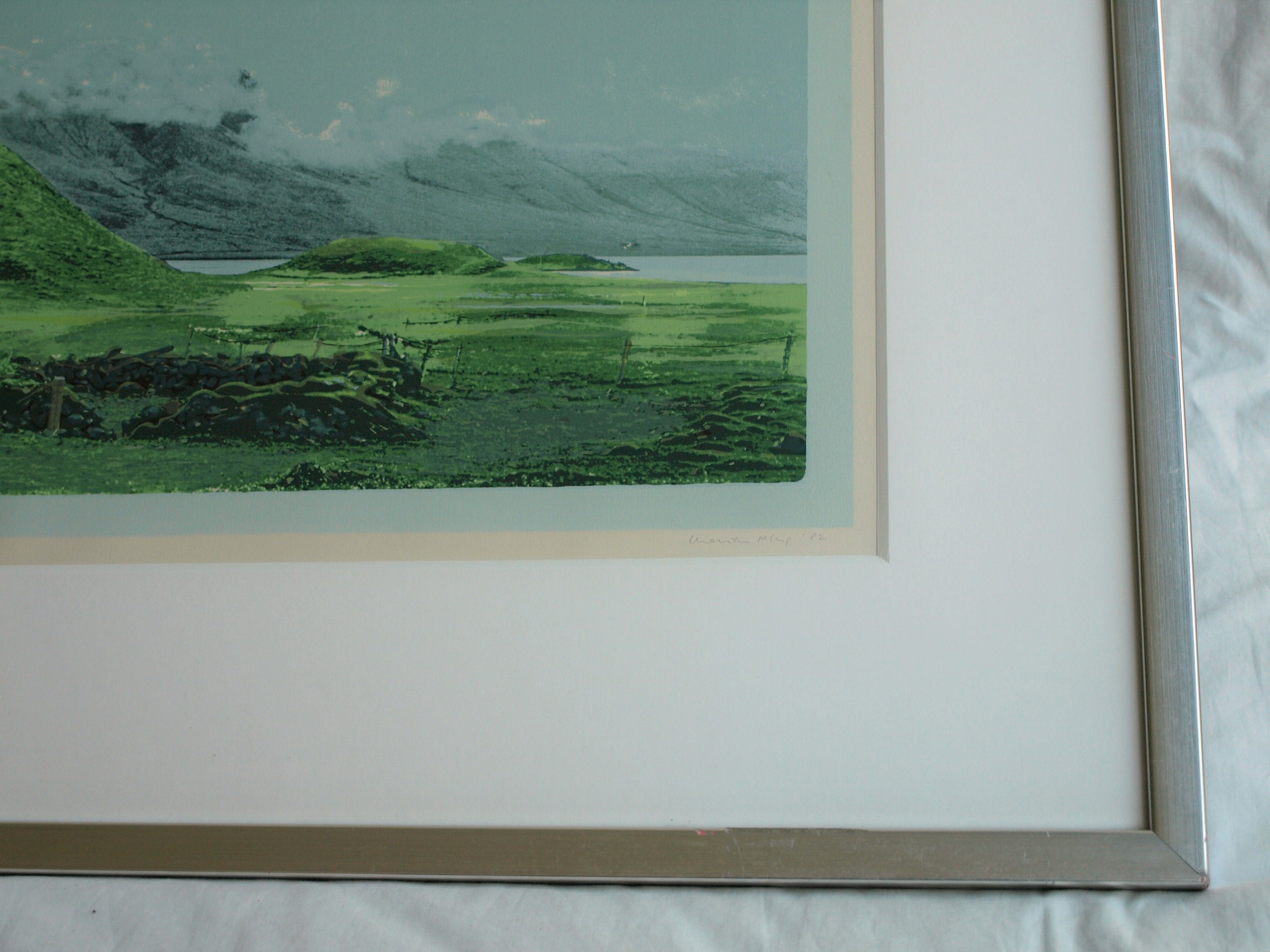 Marian Plug - Zeefdruk , IJsland I – gesigneerd & ingelijst – 1982 kopen? Bied vanaf 30!