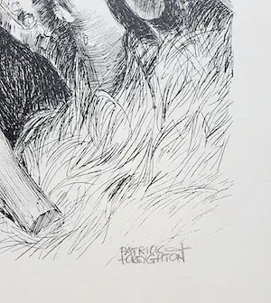 Patrick Creyghton - Wilg met boomstammen, litho kopen? Bied vanaf 50!