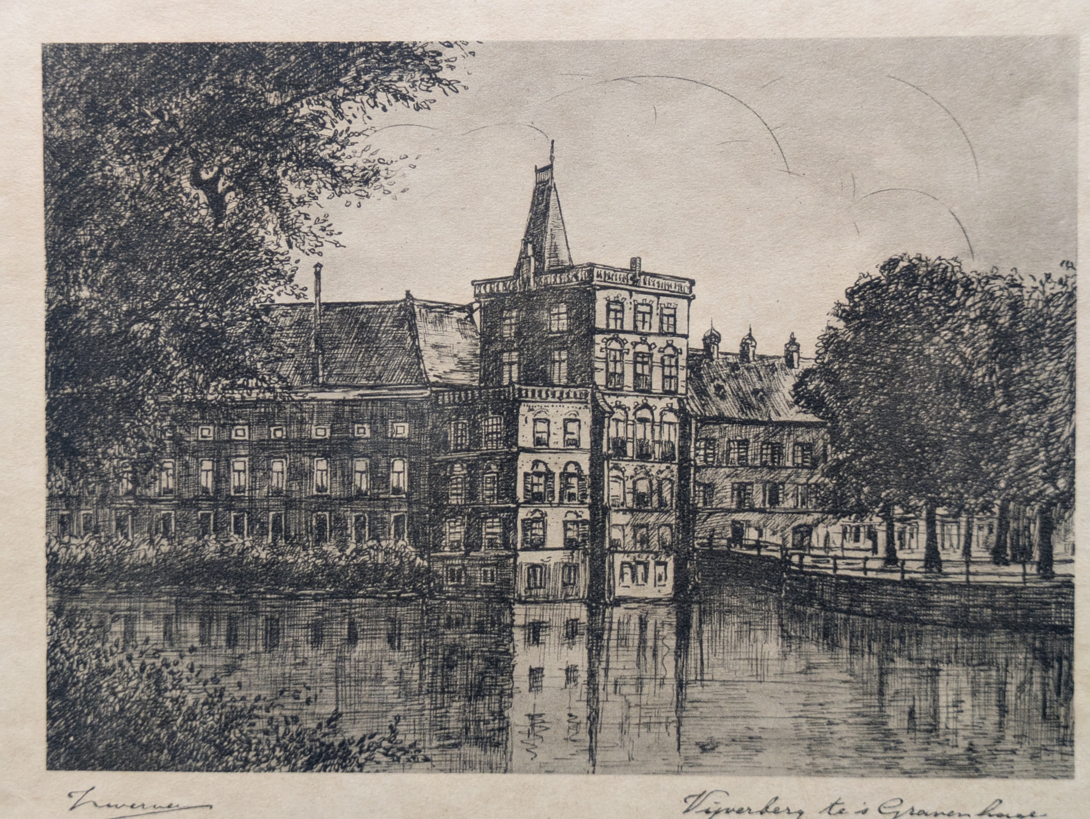 Buy Jan Zwerver - Vijverberg te 's Gravenhage? Bid from 20!