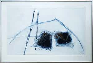 Arty Grimm - Winter | Unica | Ingelijst (Zeer groot) verkocht voor € 195!