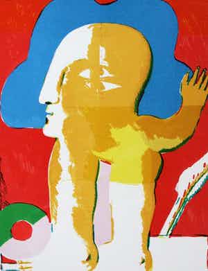 Horst Antes - Kleurenets verkocht voor € 199!