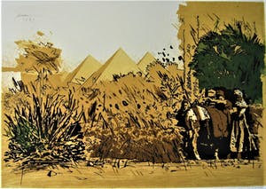 Simon Koene - Kinderen met ezeltje aan de Nijl (Egypte) kopen? Bied vanaf 75!