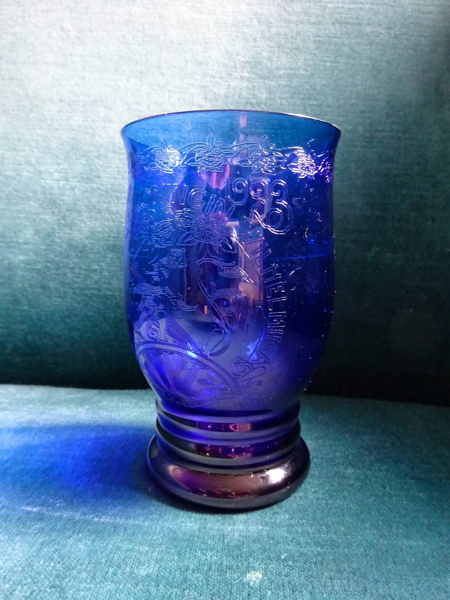 Glasblazerij Leerdam - Copier: Wilhelmina glas of beker- 25 jarig jubileum 1898-1923 kopen? Bied vanaf 40!