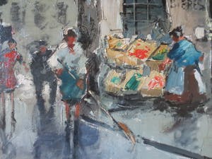 Gerard Roemers - Stadsgezicht Parijs ca 1950. kopen? Bied vanaf 250!