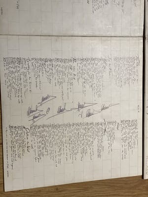 Niet of onleesbaar gesigneerd - LP Pink floyd - The Wall - Gesigneerd kopen? Bied vanaf 1!