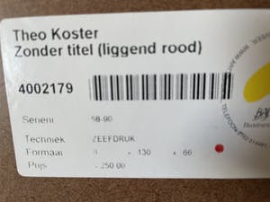 Theo Koster - Zeefdruk, Zonder titel (Torens) - Ingelijst (Groot) - Nr. 58 kopen? Bied vanaf 150!