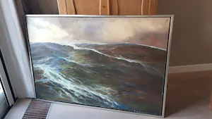 Wilhelmus Jean Frederic Imandt - Olie op doek - Zeezicht - gesigneerd kopen? Bied vanaf 495!