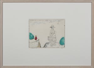 Pieter Holstein - Ets (handgekleurd), Waarom kan ik niet zijn zoals hij? - Ingelijst kopen? Bied vanaf 80!