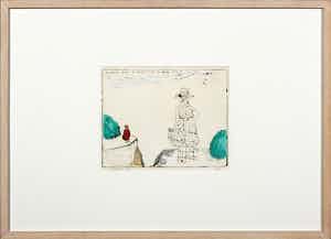 Pieter Holstein - Ets (handgekleurd), Waarom kan ik niet zijn zoals hij? - Ingelijst verkocht voor € 80!