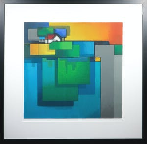 Maria Megens - Zeefdruk, Zonder titel - Ingelijst kopen? Bied vanaf 100!