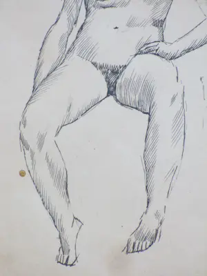 Herman Bieling - Twee impressionistische naakten - Tekeningen kopen? Bied vanaf 48!