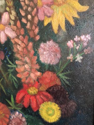 Louis Schrikkel - Boeket met donkere fond kopen? Bied vanaf 500!