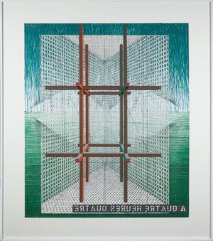 Henri Jacobs - Litho, Palais à cinq salles - Ingelijst (Groot) kopen? Bied vanaf 50!