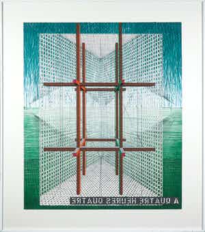 Henri Jacobs - Litho, Palais à cinq salles - Ingelijst (Groot) verkocht voor € 50!