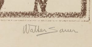 Walter Sauer - Litho, Femme à la tresse kopen? Bied vanaf 1!