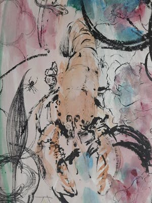 Marc Mulders - (met van Vught en van Dongen) "Themes in Painting" - Litho met aquarel - 1997 kopen? Bied vanaf 275!