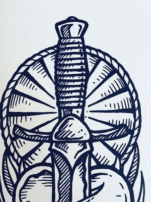 Henk Schiffmacher - Tattoo Bloedend Hart, gesigneerd kopen? Bied vanaf 25!