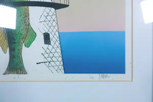 Helmut Böhm - Ets, West East- Ingelijst kopen? Bied vanaf 40!