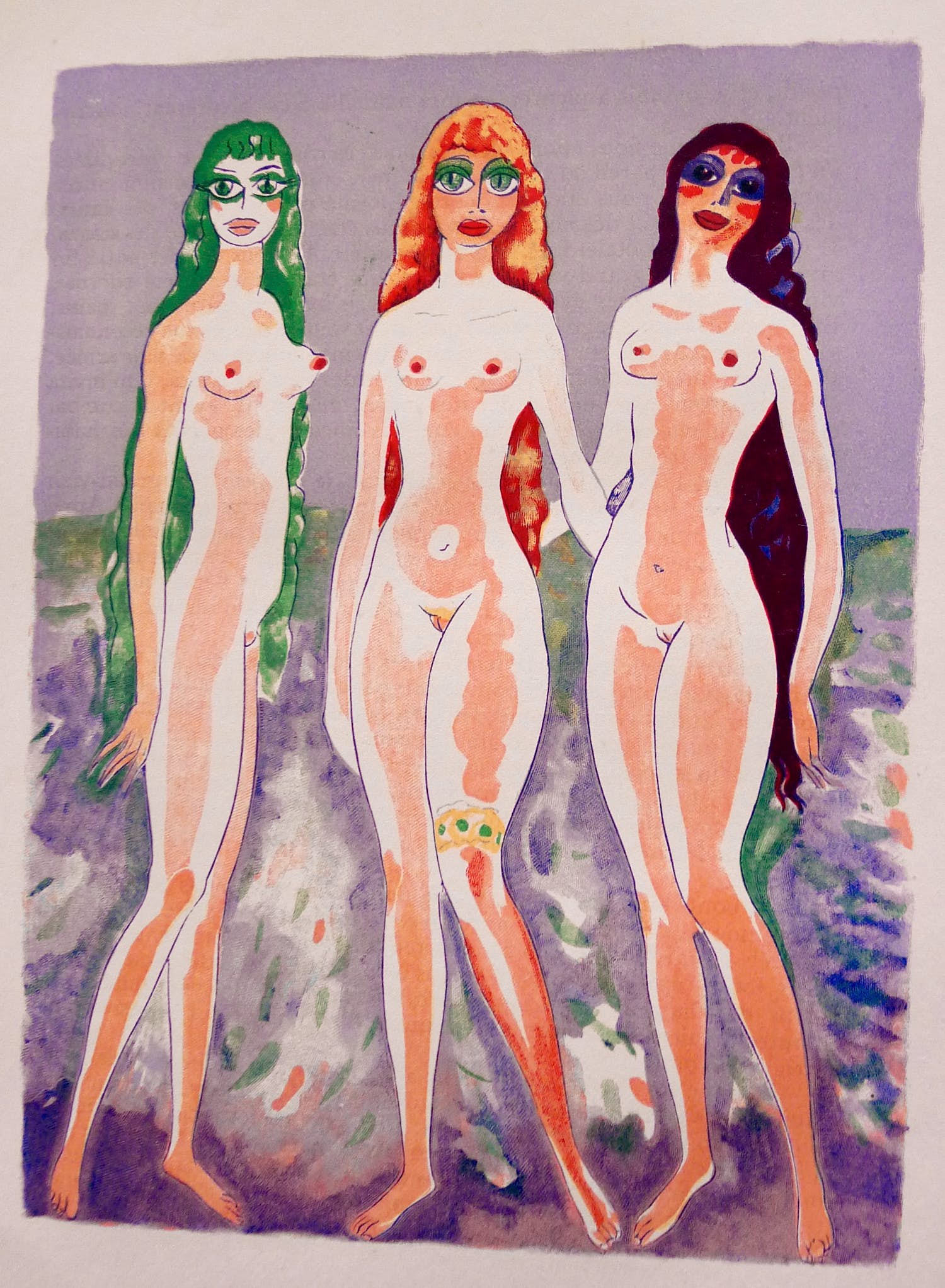 Kees van Dongen - Gravure uit 1001 nacht: : 'Les Femmes colombes' verkocht voor € 25!