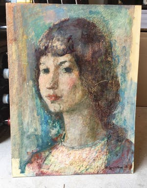 Piet Landkroon - C3805-9 - Portret van een vrouw kopen? Bied vanaf 50!