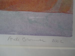 Ardi Brouwer - Ingelijste litho perfect ingelijst kopen? Bied vanaf 70!