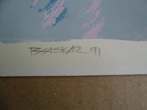 Bhaskar Hande - Zeefdruk, zonder titel. kopen? Bied vanaf 20!