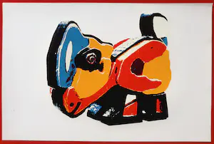 Karel Appel - De Kip, zeefdruk kopen? Bied vanaf 250!
