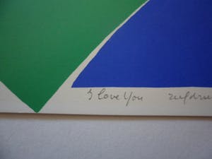Frank Rosen - Zeefdruk uit 1988, titel, "A Love You". kopen? Bied vanaf 15!