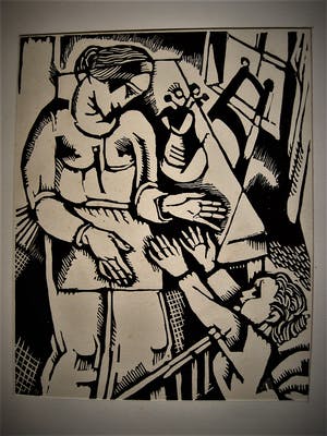 Nikolaas Eekman - originele Houtsnede , “Moeder en Kind” – gesigneerd in de plaat – ca 1920 kopen? Bied vanaf 26!