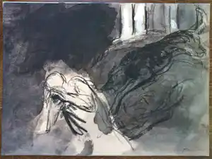 Luis Filcer - gesigneerde aquarel verkocht voor € 50!