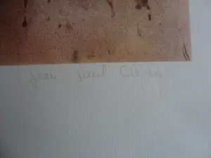 Jean-Paul Cleren - Litho ,Titel. Een gezicht in veiligheid. kopen? Bied vanaf 25!