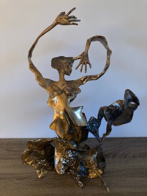 Yves Lohe - Femme au vent - vrouw in de wind kopen? Bied vanaf 625!