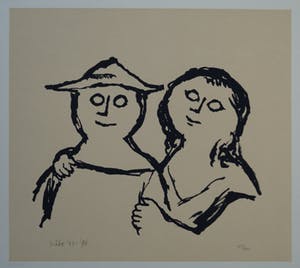 Jan Roede - gesigneerde zeefdruk kopen? Bied vanaf 50!