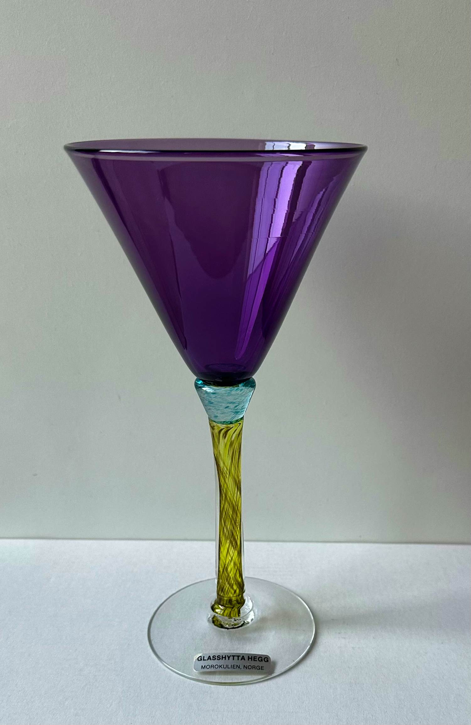 Glasshytta Hegg - Handgeblazen Scandinavisch studio glas – gesigneerd “Hegg 94”– Noorwegen kopen? Bied vanaf 20!