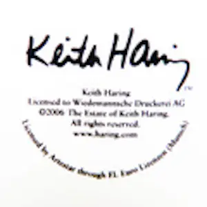 Keith Haring - Servies: 2 platte borden, 2 koffiekopjes en 1 espressokopje kopen? Bied vanaf 90!