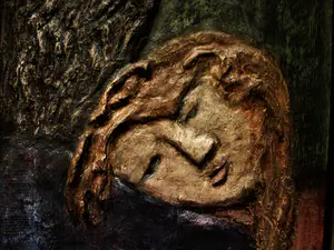 Juan Tajes - Geweldig relief schilderij "Dormida" 2007 - bijzonder mooi ingelijst kopen? Bied vanaf 147!