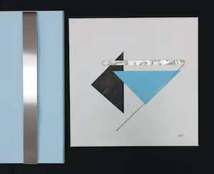 Menno Meijer - Lot van drie 3d-geometrisch-abstracte werken in gemengde techniek (verf, metaal) kopen? Bied vanaf 50!