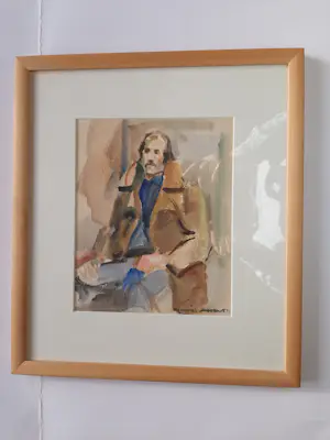 Hein Stork - Aquarel, Portret. kopen? Bied vanaf 35!