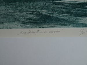 Huub Scheres - Ets , Aankomst in de avond – gesigneerd & ingelijst – 1979 – nr 2 van 10 kopen? Bied vanaf 10!