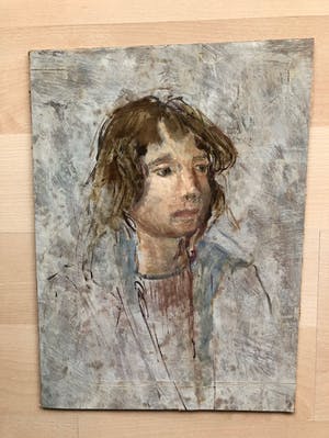 Josef Santen - portret van een meisje kopen? Bied vanaf 35!