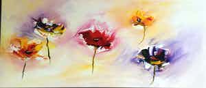 Gena Genadyj - Fantasie bloemen verkocht voor € 250!