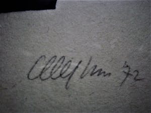 Akke Sins - Friese Grafica - Fraaie handgekleurde Houtsnede "Antwerpen " kopen? Bied vanaf 67!