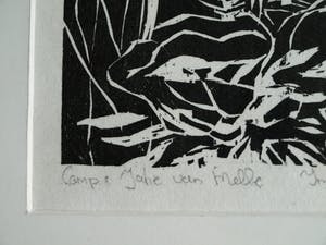 Jatie van Melle - Grote ingelijste houtsnede , Sponsorgeschenk BKR 2004 – nr. 27/40 kopen? Bied vanaf 50!