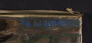 Niet of onleesbaar gesigneerd - Willem Breuker ? Olieverf op doek, Abstracte compositie kopen? Bied vanaf 1!