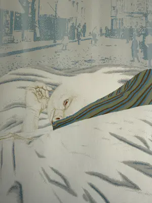 Sven Hoekstra - kleurenzeefdruk | 'Masker voor een kaal hoofd I' kopen? Bied vanaf 20!