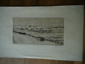 Elisabeth Adriani-Hovy - Landschap met sloot en bootje kopen? Bied vanaf 25!