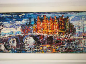 Arnoldus Oldenhave - Amsterdam. Stadsgezicht. Gracht. kopen? Bied vanaf 119!