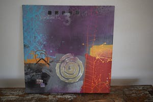 Theo Koster - Zeefdruk en collage op doek, Zonder titel (met ophangsysteem) kopen? Bied vanaf 50!